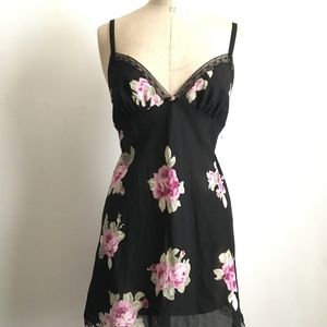 Oscar de la rents dress slip floral black size:M